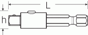 Rychloupínací adaptér ( přechodový díl) z 1/4" čtyřhranu na 3/8" čtyřhran