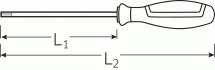 1000V TORX® šroubovák DRALL+ TORXsizeT30 délka čepele 100mm