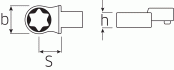 Nástavec TORX®   E18     14x18mm