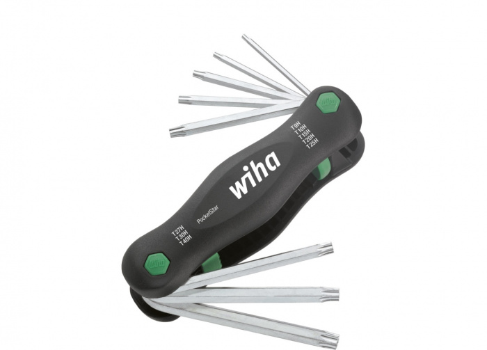 Wiha Multitool PocketStar TORX® Tamper Resistant (s otvorem) 8díl. samoobslužná verze se zavěšením na eurootvory (25166)